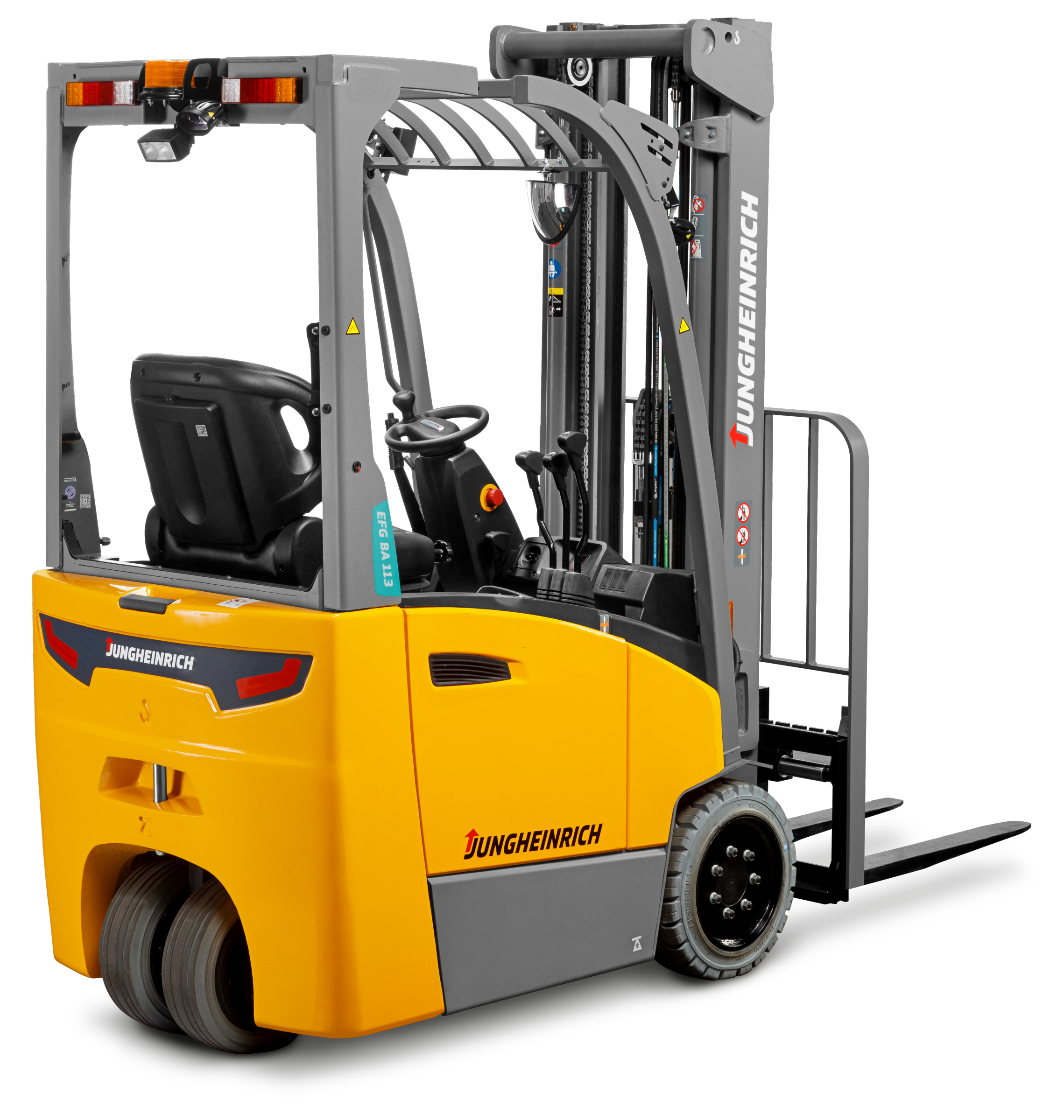 Electric Three-Wheel Counterbalance Forklift Truck